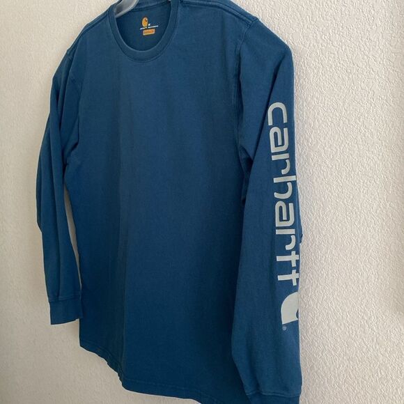CARHARTT Men’s Original Fit Long Sleeves T Shirt Size M - Picture 2 of 4